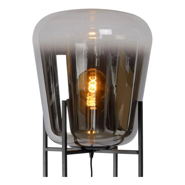 Lucide GLORIO - Lampadaire - Ø 45 cm - 1xE27 - Noir - détail 1